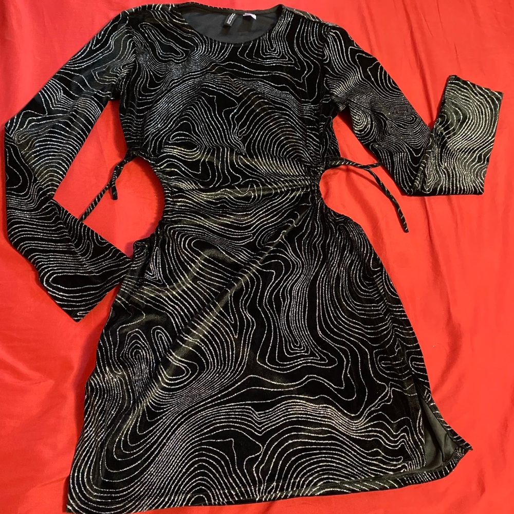 H&M divided Cut Out Sparkle Dress